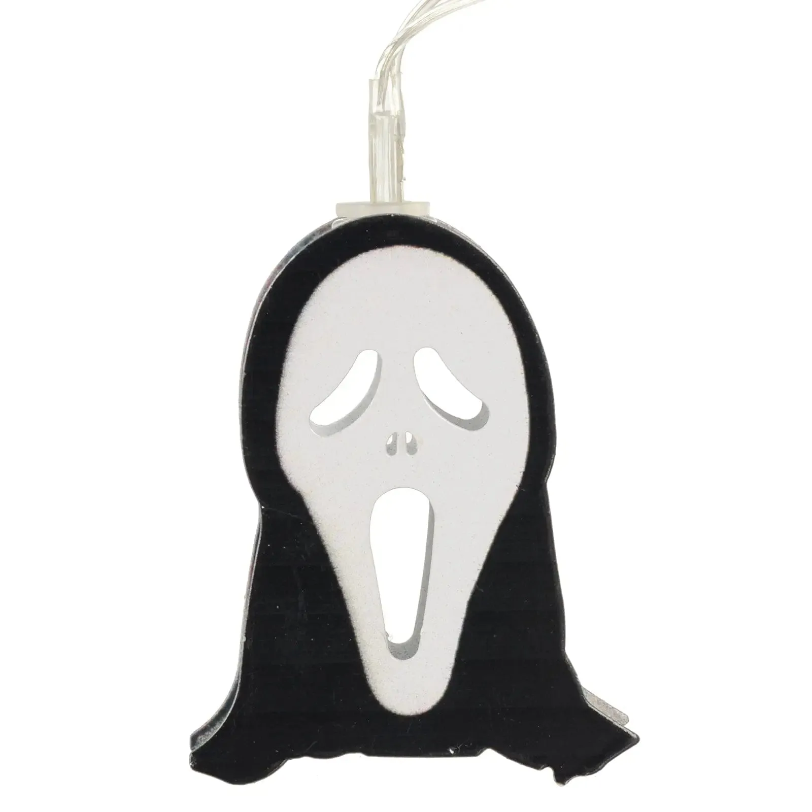 10 Ghost Face String Lights LED Halloween Party Decorations