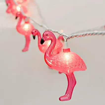 10 LED Battery Operated String Light with Flamingo - Warm White