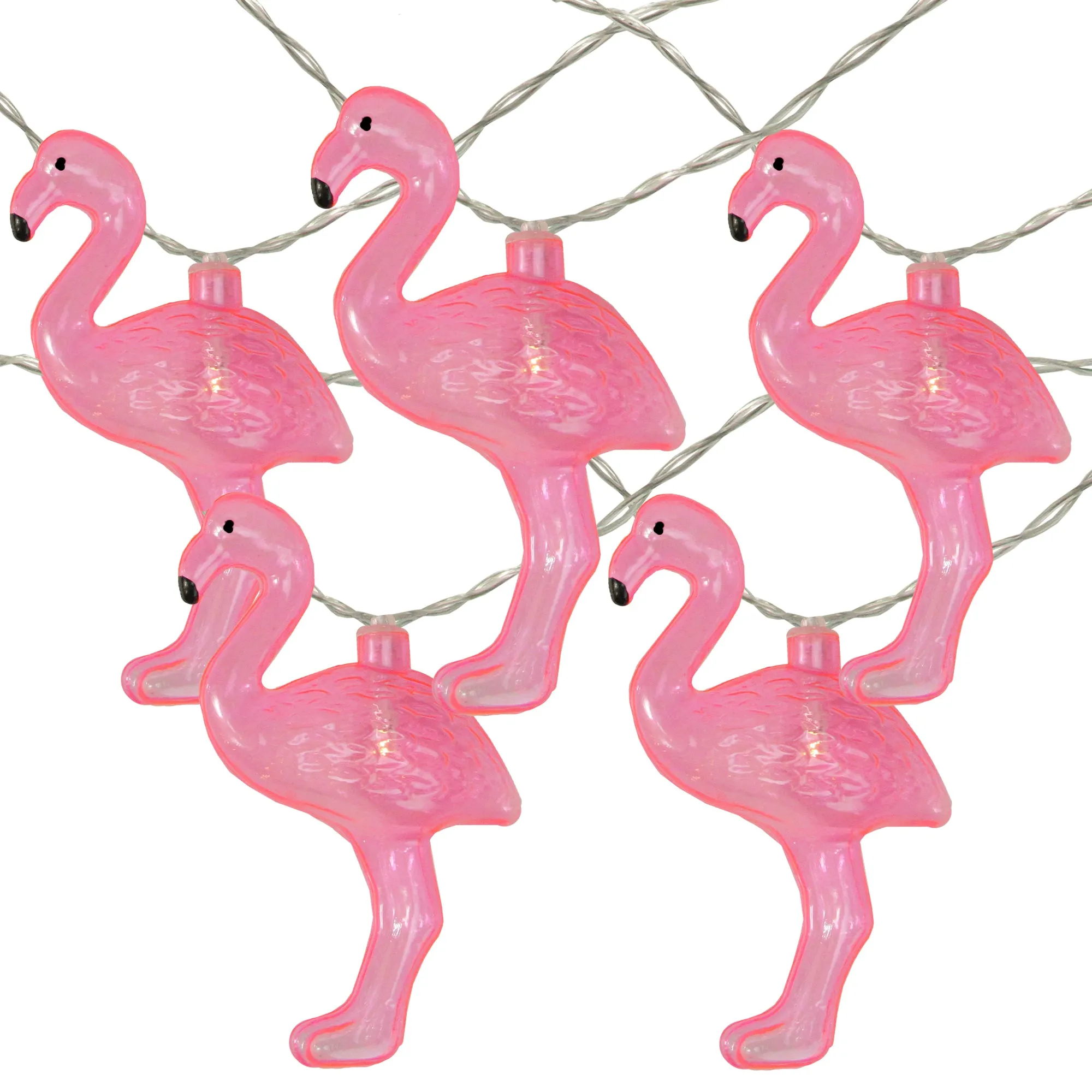 10 LED Battery Operated String Light with Flamingo - Warm White