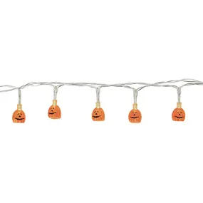 10PK LED Hallowen Pumpkin Light Battery Operated