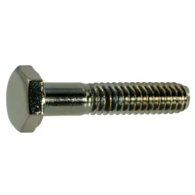 1/4"-20 x 1-1/4" Black Chrome Hex Cap Screws (6 pcs.)