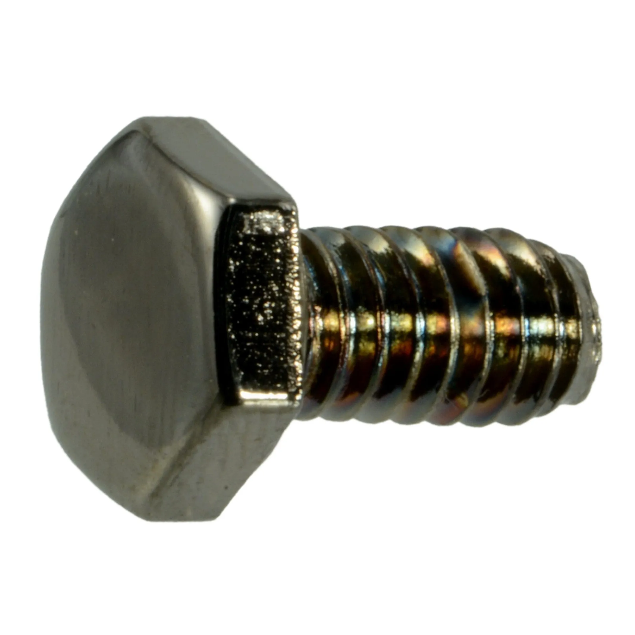 1/4"-20 x 1/2" Black Chrome Hex Cap Screws (12 pcs.)