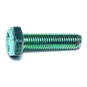 1/4"-28 x 1" Green Rinsed Zinc Grade 5 Hex Cap Screws (283 pcs.)