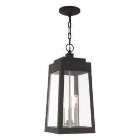 3 Lt Black Pendant Lantern