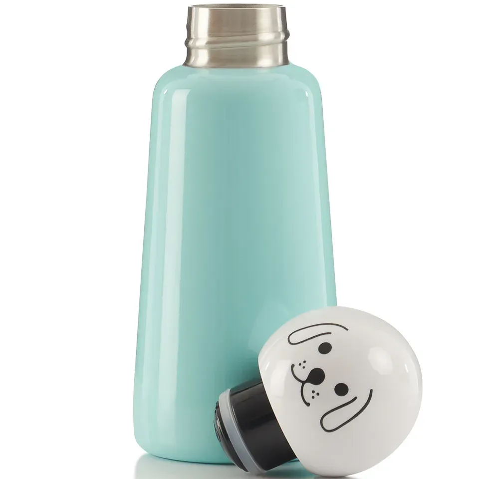 300ml Thermal Flask Blue White Dog Stainless Steel