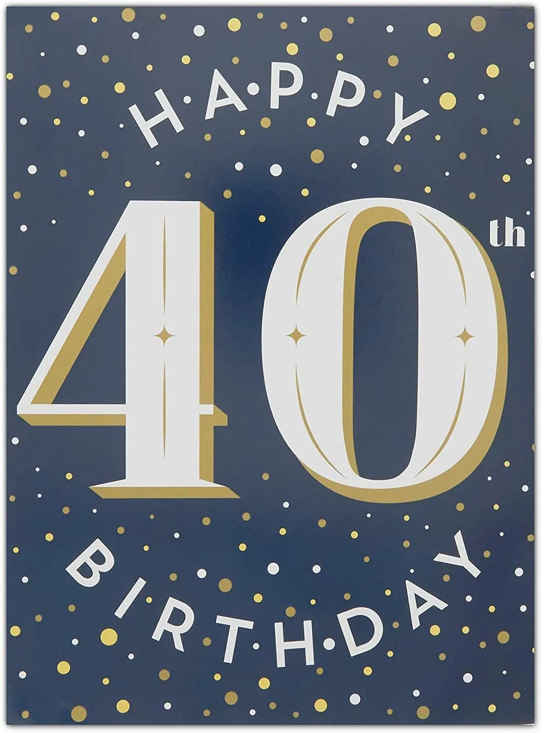 40th Birthday Decorations, Includes Table Centerpieces, Wall Sign, Ceiling Decorations and Confetti String (12 Pieces)