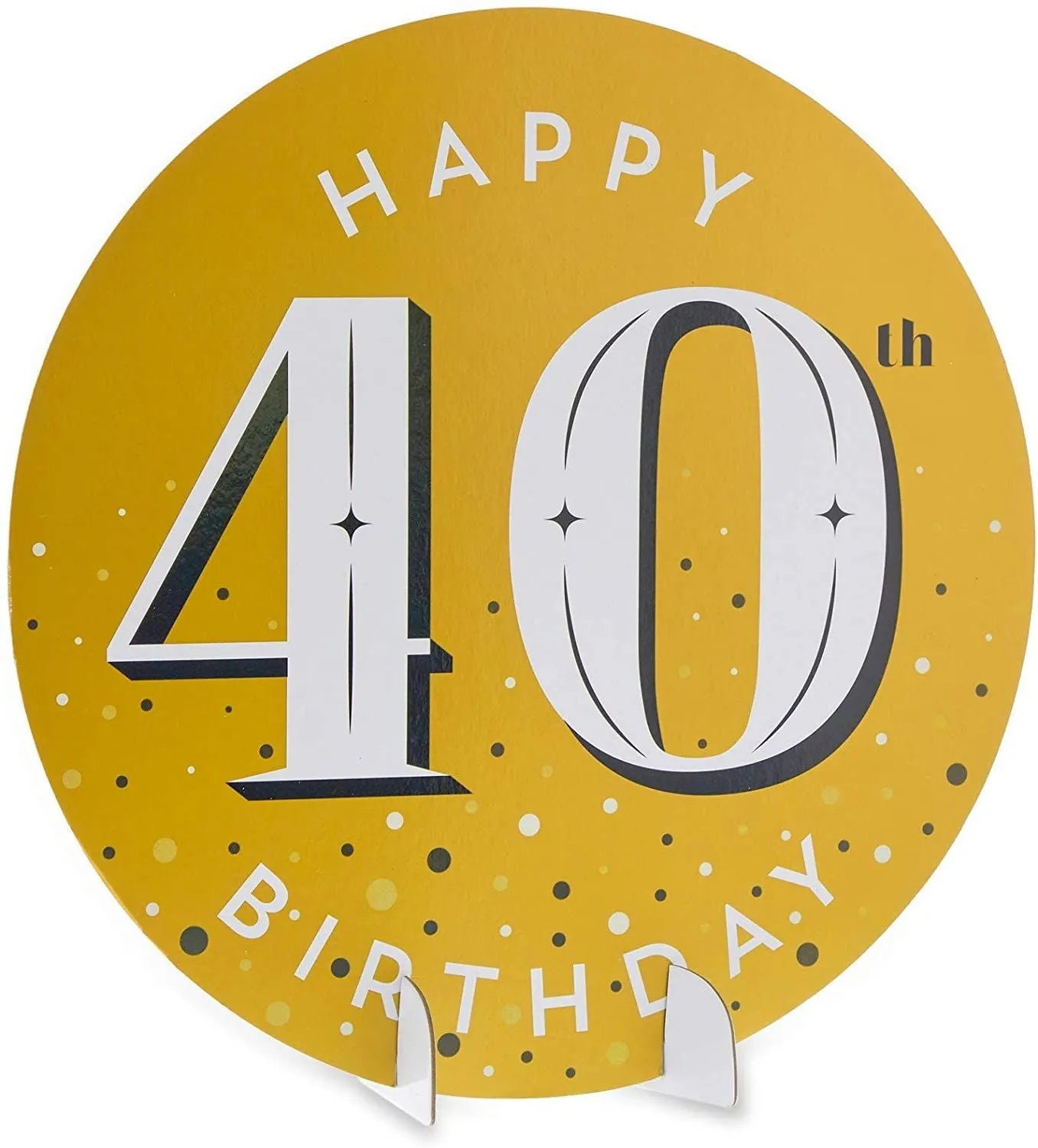 40th Birthday Decorations, Includes Table Centerpieces, Wall Sign, Ceiling Decorations and Confetti String (12 Pieces)