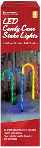 4pc Light Up Candy Canes