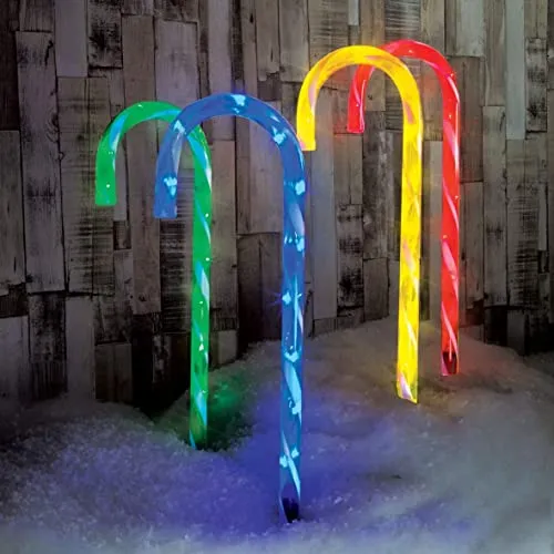 4pc Light Up Candy Canes