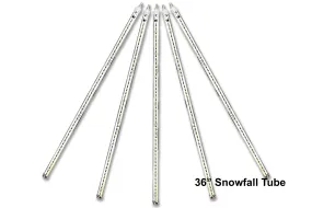 5 Pack 36" C7 Cool White Snowfall Tube