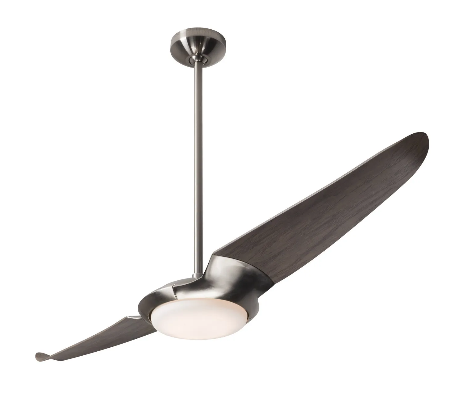 56" Ceiling Fan from the IC/Air2 Collection in Bright Nickel Finish by Modern Fan Co