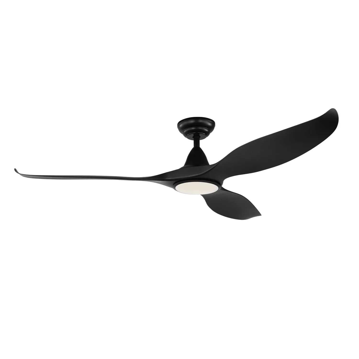 60" Noosa DC Ceiling Fan Black, White, Titanium w/ Light 202972, 202973, 204749 Eglo Lighting