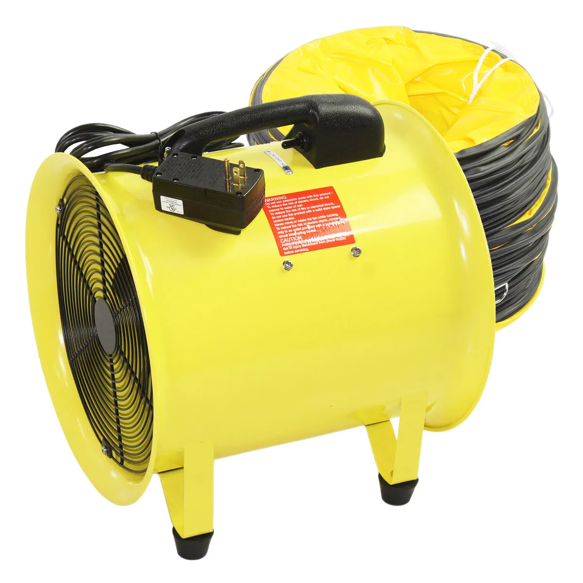 8 In. Axial Confined Space Ventilator with Polyvinyl Hose