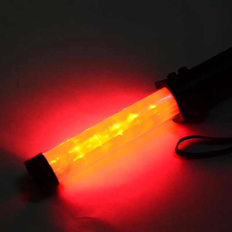 A-293 Battery Type LED Traffic Baton Marshally Wand Flashlight