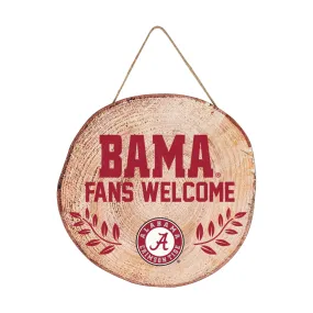 Alabama Crimson Tide NCAA Wood Stump Sign