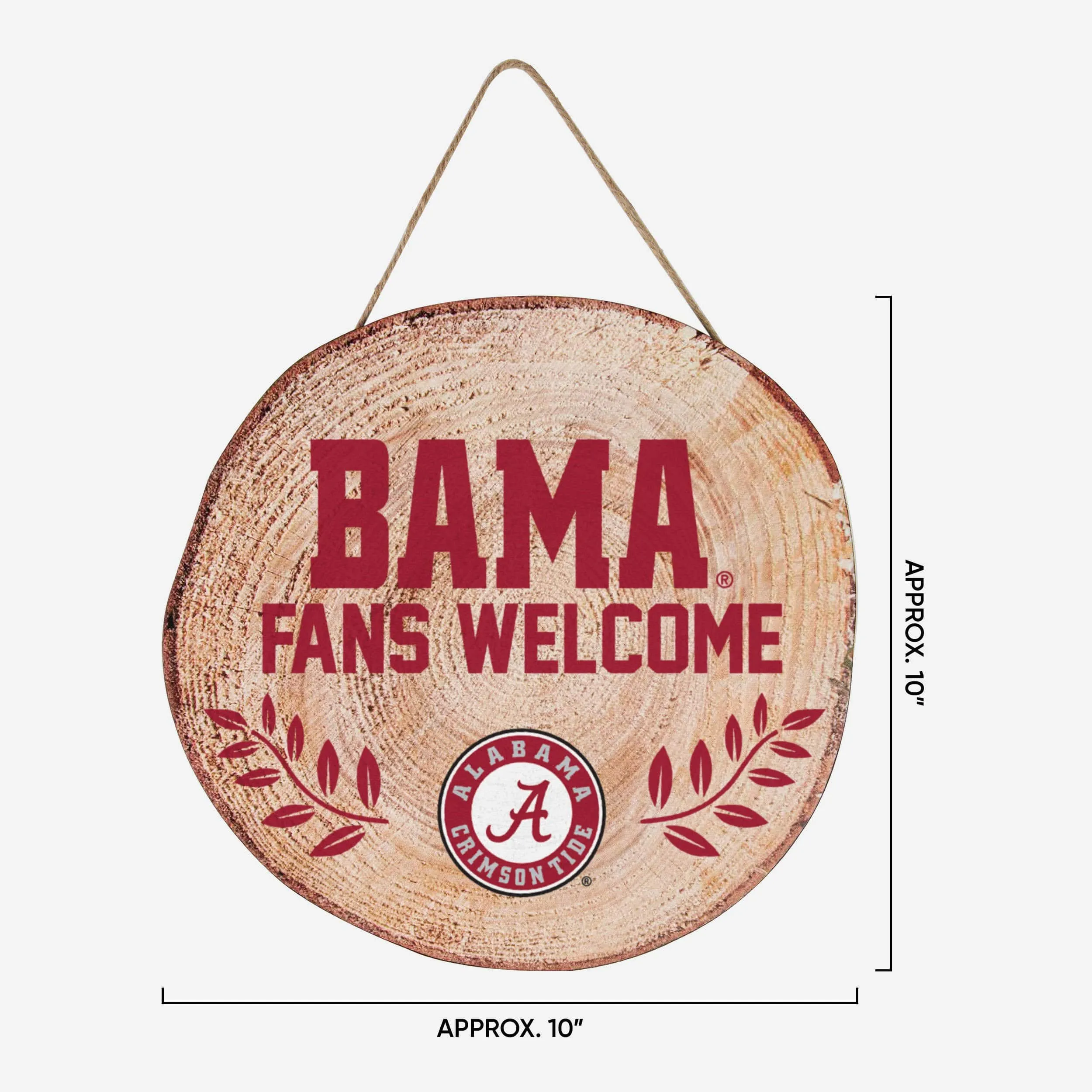 Alabama Crimson Tide Wood Stump Sign