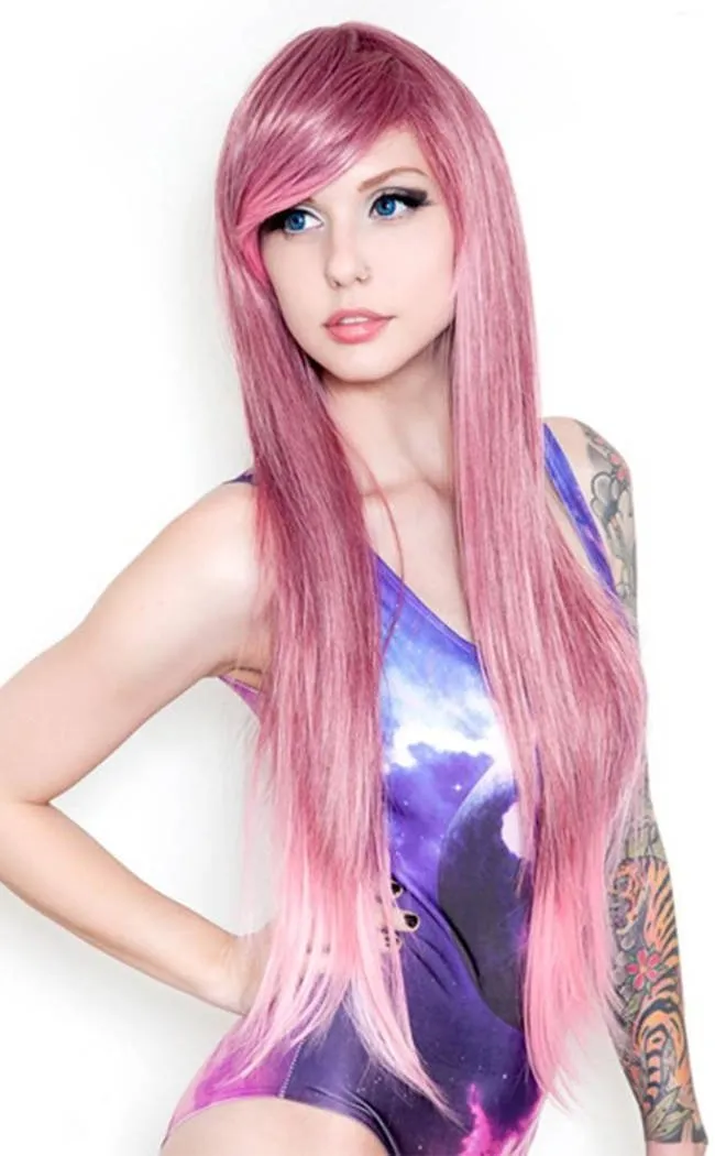 Alexa Ombre Rose Fade Long Wig