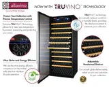 Allavino 32" Left Hinge 277 Bottle Stainless Single Wine Refrigerator