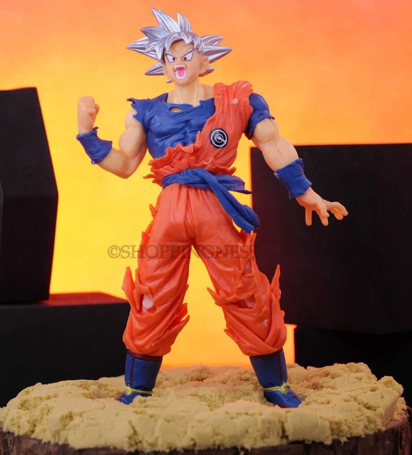 Anime DBZ Goku Super Saiyan SSJ Ultra Instinct Self Standing Action Figures | 18 CMS |