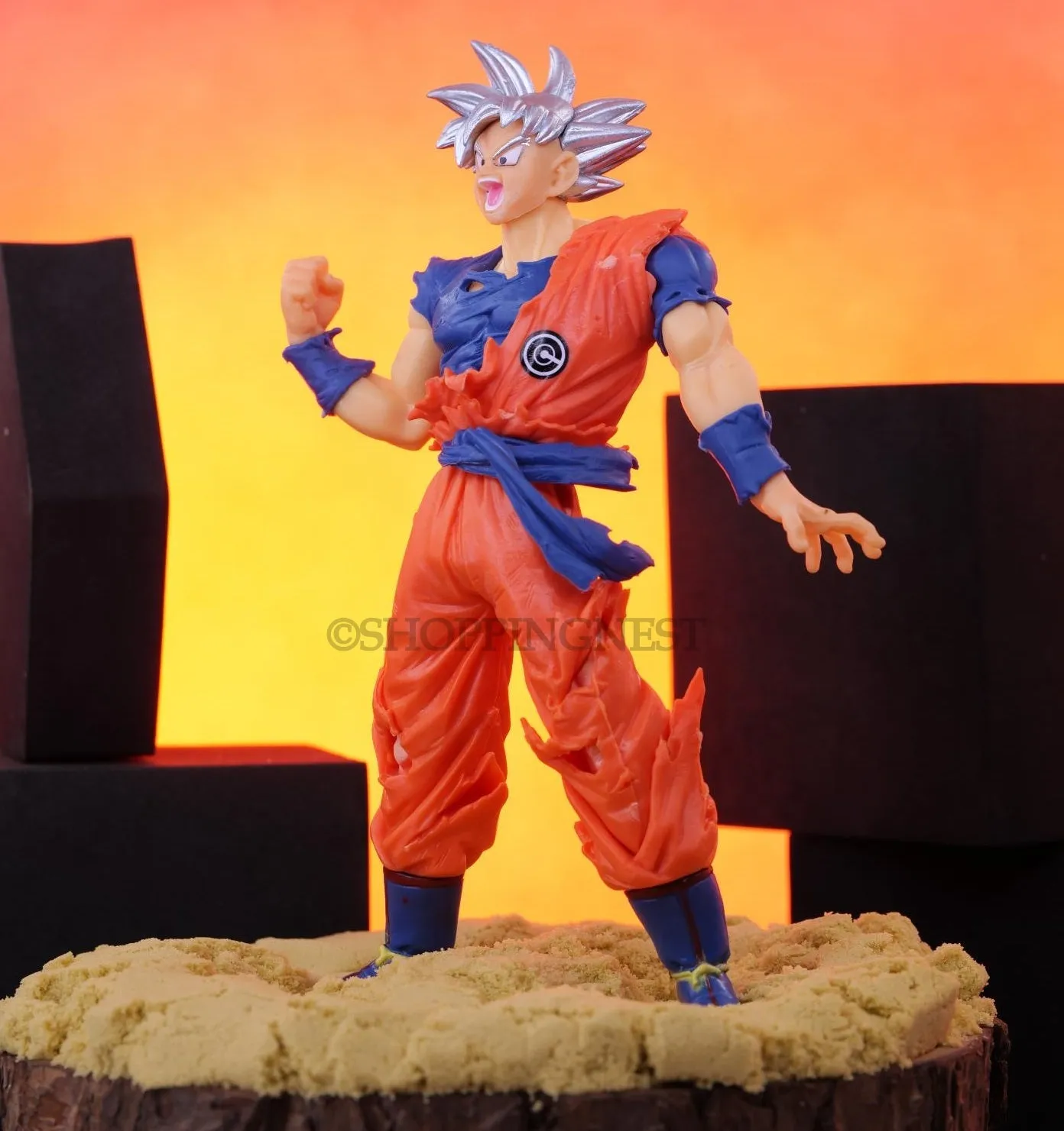 Anime DBZ Goku Super Saiyan SSJ Ultra Instinct Self Standing Action Figures | 18 CMS |