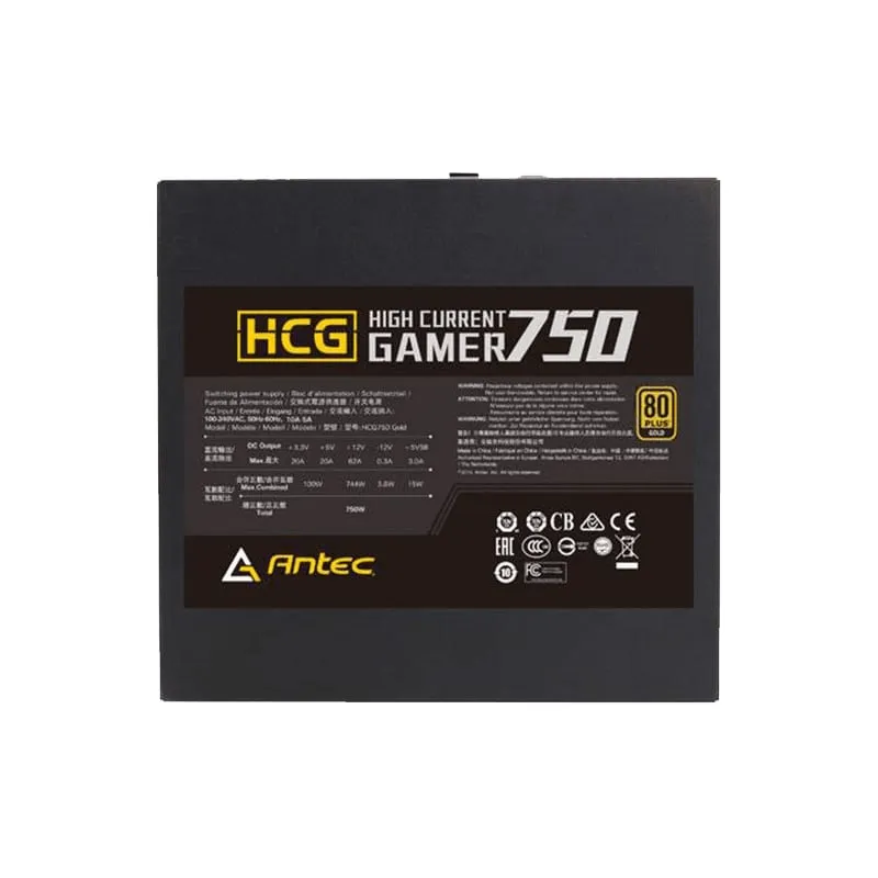 Antec Hcg-75 Gold High Current Gamer 750W 80 Plus Gold Fully Modular Power Supply