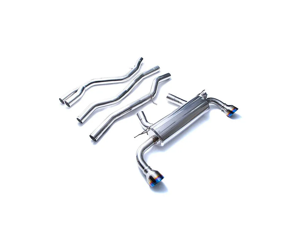 ARMYTRIX Stainless Steel Valvetronic Catback Exhaust System Dual Blue Coated Tips Toyota Supra 3.0 Turbo A90 2020-2021