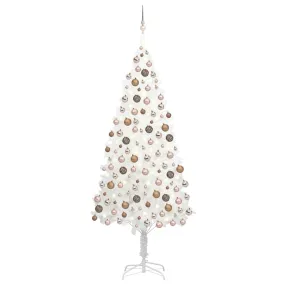 Artificial Christmas Tree with LEDs&Ball Set White 240 cm