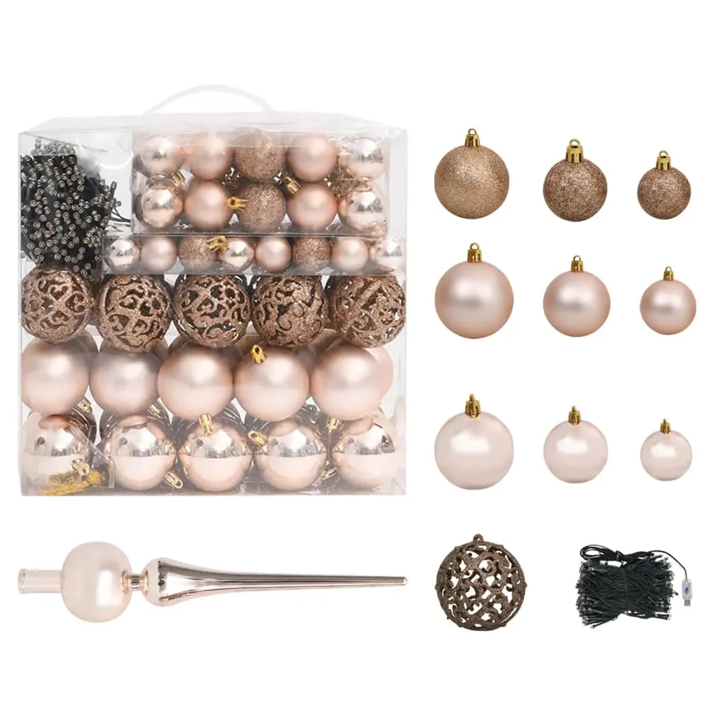 Artificial Christmas Tree with LEDs&Ball Set White 240 cm