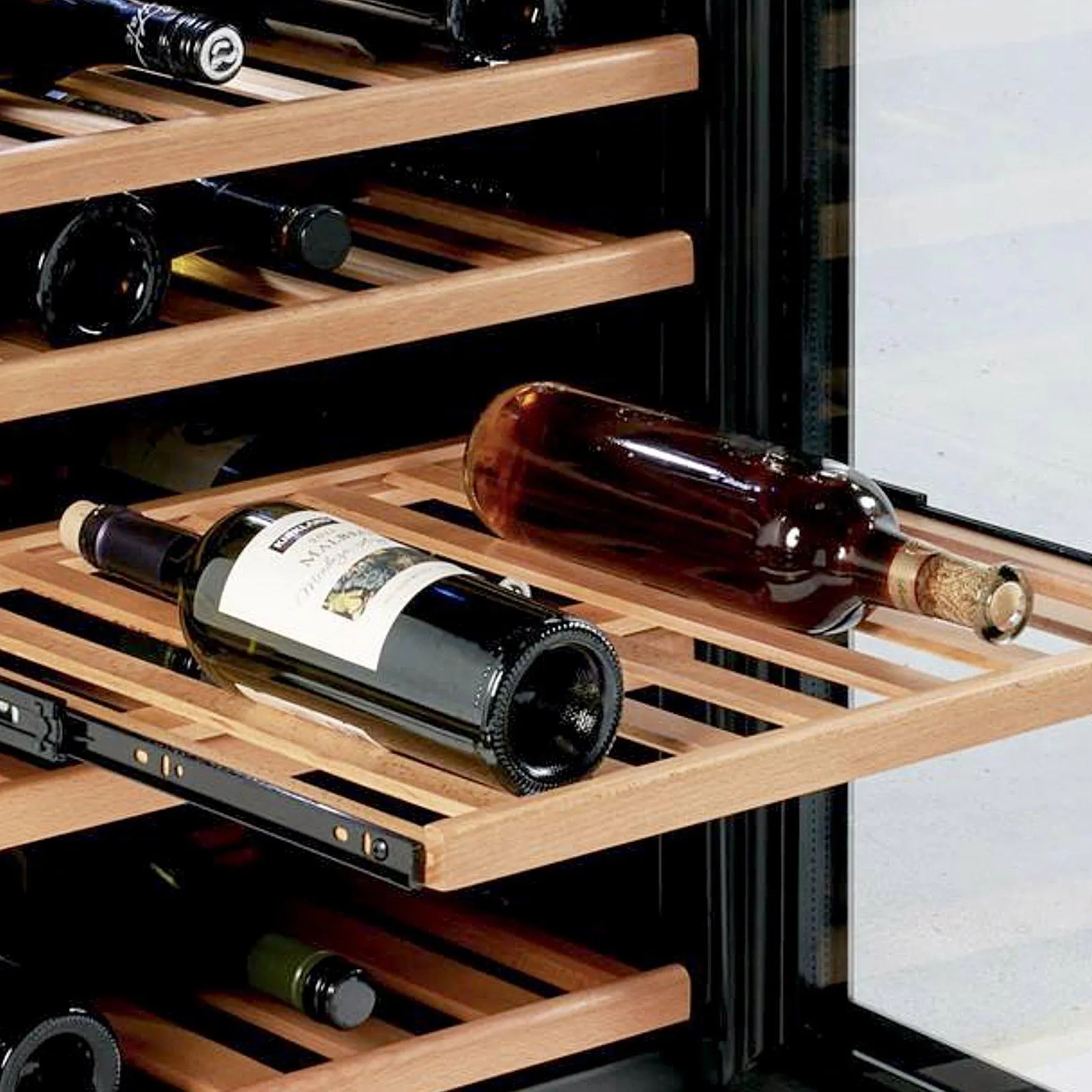 Avanti WCF51S3SS 51 Bottle DESIGNER Series Wine Cooler - Stainless Steel with Black Cabinet / 51 Bottles