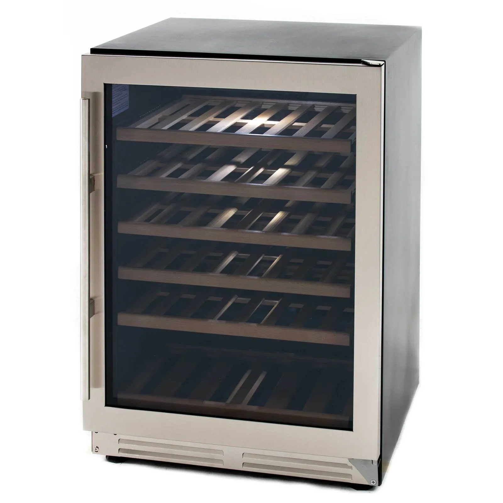 Avanti WCF51S3SS 51 Bottle DESIGNER Series Wine Cooler - Stainless Steel with Black Cabinet / 51 Bottles