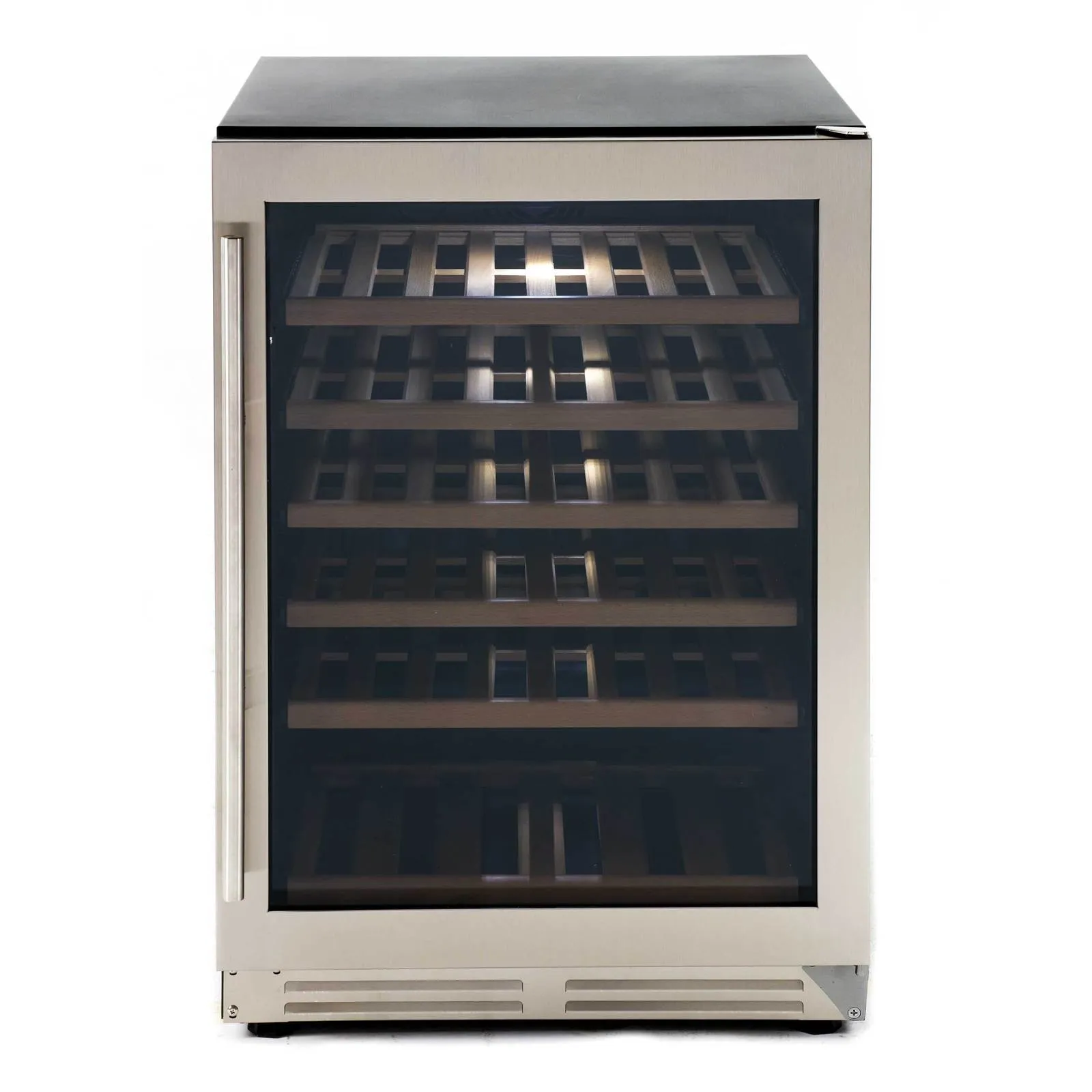 Avanti WCF51S3SS 51 Bottle DESIGNER Series Wine Cooler - Stainless Steel with Black Cabinet / 51 Bottles