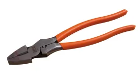 Bahco Plier Combination -250mm Gripping surface suited for gripping flat surfaces. Manufactured from high prformance alloy steel. Edges designed to cut medium to hard wire. PVC coated handles . Equipped with crimping die.