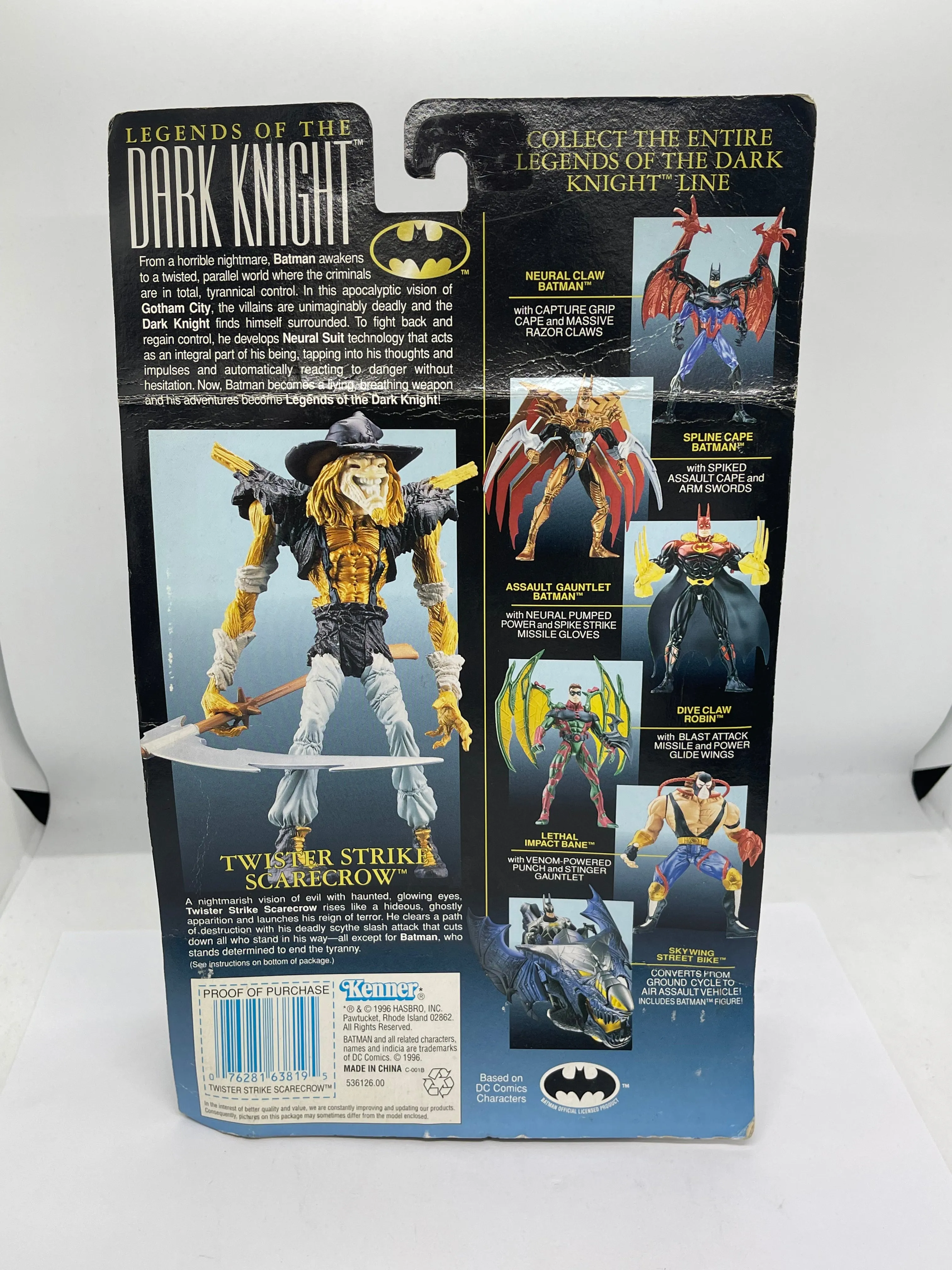 Batman: Legends of The Dark Knight - Twister Strike Scarecrow Premium Collector Series Kenner Figure 1996