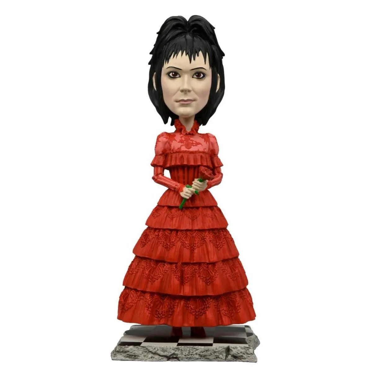 Beetlejuice Beetlejuice Lydia Deetz Wedding Dress Head Knocker Bobblehead