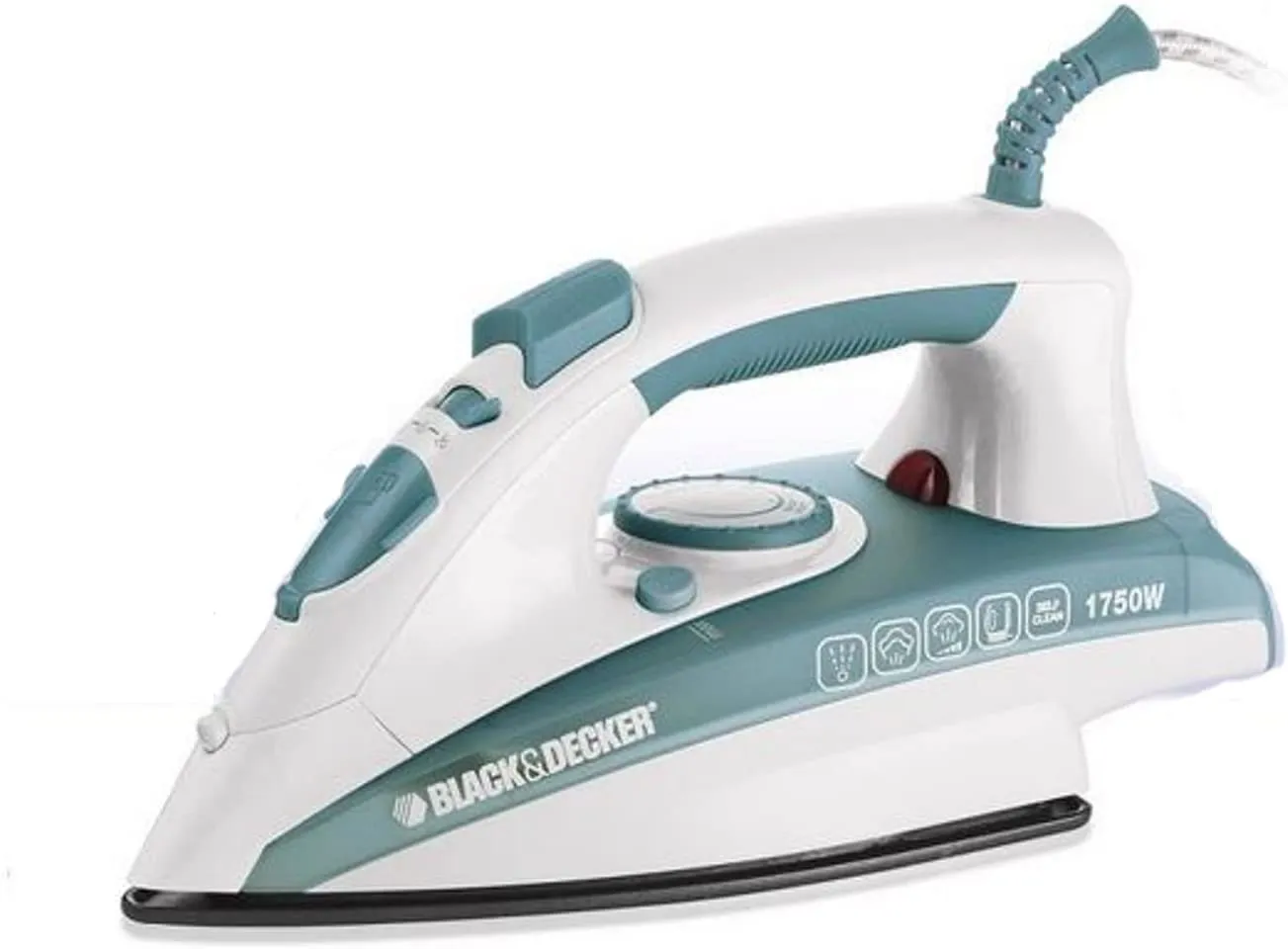 Black Decker,1750W Vertical Steam Iron, 1750W, Green and White, X1600