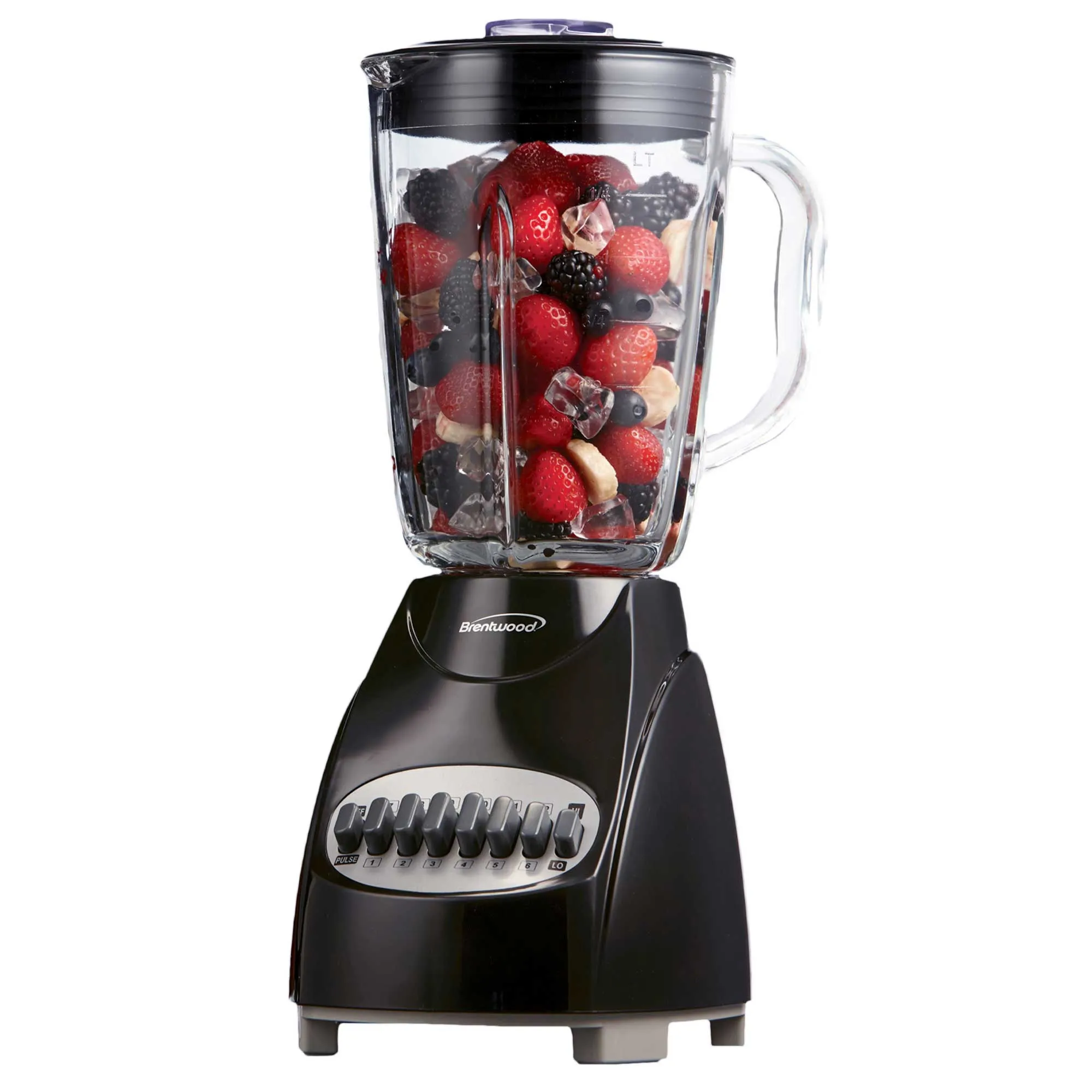 Brentwood JB-920B 12-Speed   Pulse Blender with Glass Jar, Black