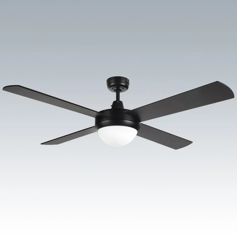 Brilliant Tempest-II 52in. AC Ceiling Fan with Light - Black