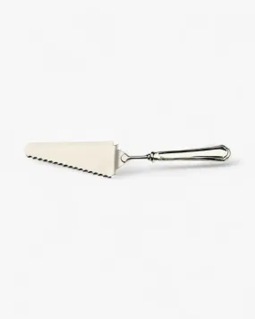 Broggi Serbelloni serrated cake shovel silver plated nickel