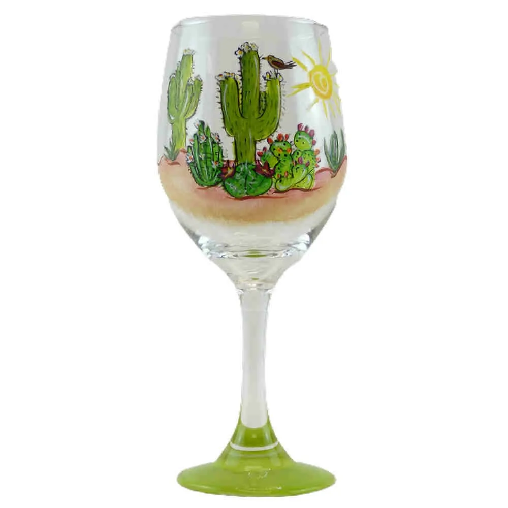 Cactus Stemware Wine Glass