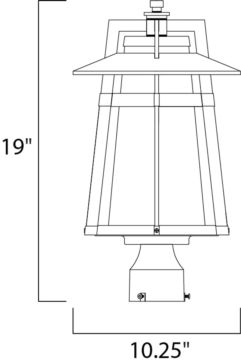 Calistoga 19" Single Light Lantern in Adobe