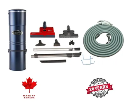 Canavac ACAN590 with SEBO Premium Central Vacuum Kit with ET-2 15" Power Head Designed for Hard Floors and Low-High Pile Carpeting   (30Ft, 35Ft Hose)