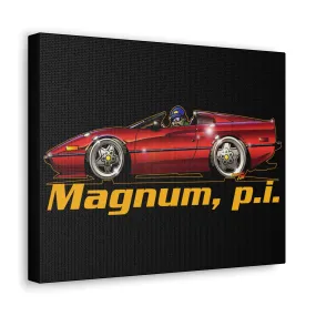 Canvas Print - MAGNUM PI FERRARI 308 GTS Concept Art 11x14