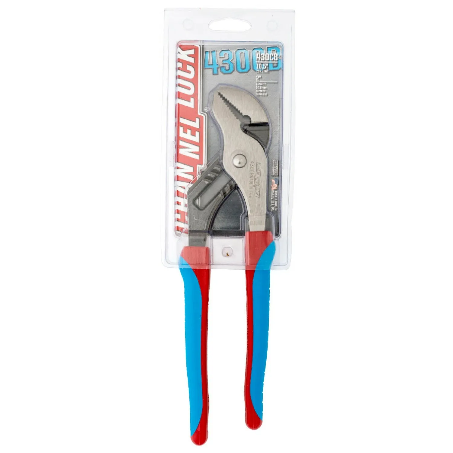 Channellock 430CB 10-inch Code Blue Straight Jaw Tongue & Groove Pliers