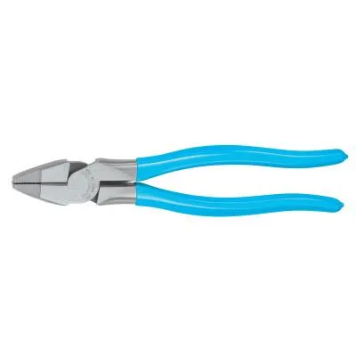 Channellock?? Linemens Pliers, 9 in Length, 47/64 in Cut, Plastic-Dipped Handle, 369-BULK