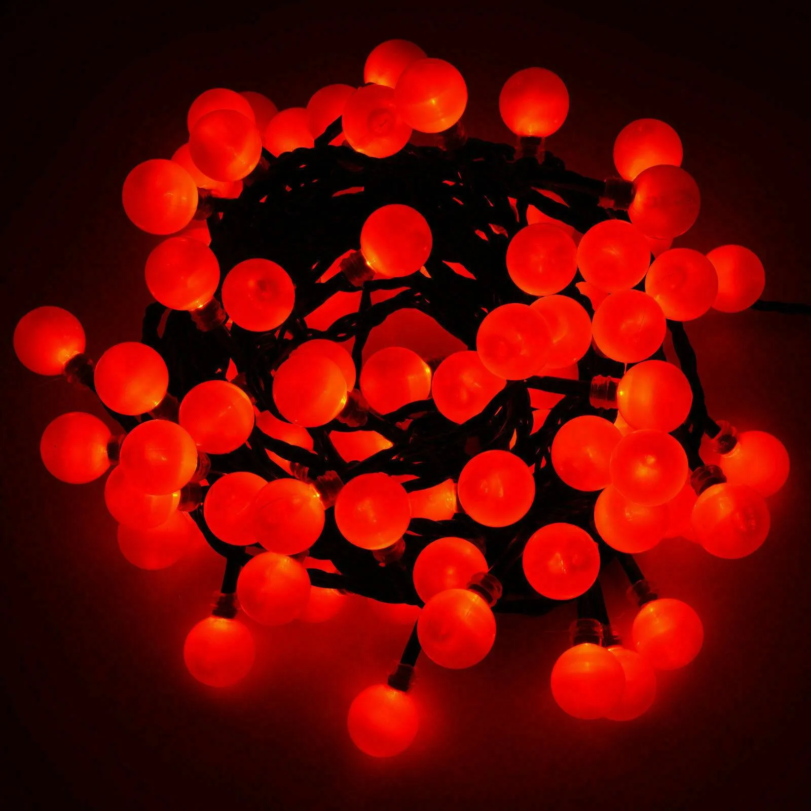 Christmas LED Lights 1000 Berry String Red