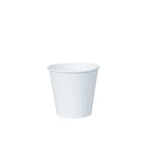 Coffee Cup 8oz White Single Wall Squat Style 90mm