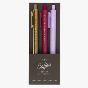 Coffee Jotters Gel Pen Set