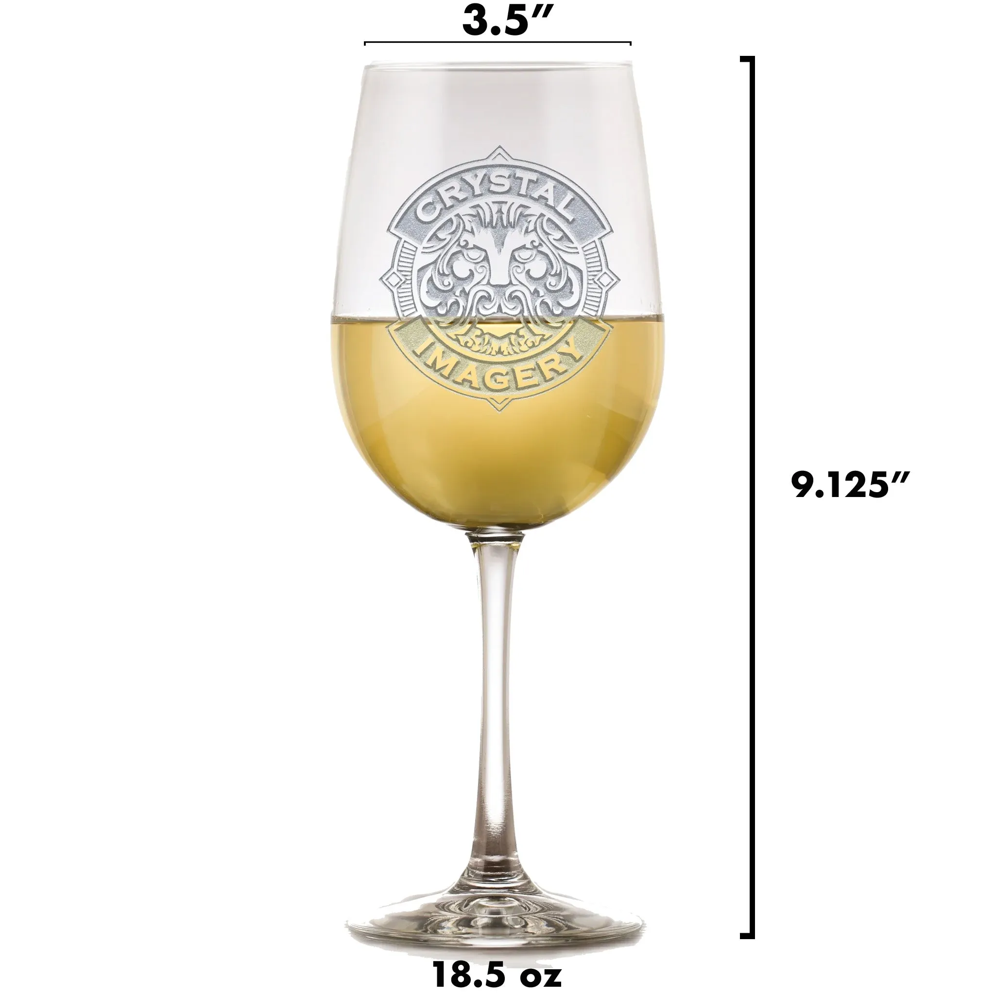 Corporate Logo Engraved Wine Glasses (Set of 4)