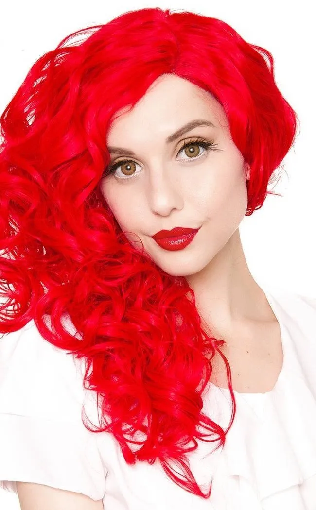 Cosplay 22" Rockin' Red Lace Front Wig