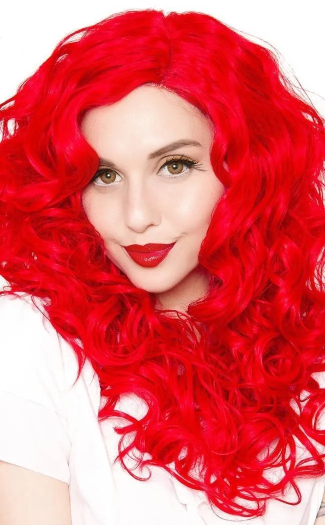 Cosplay 22" Rockin' Red Lace Front Wig